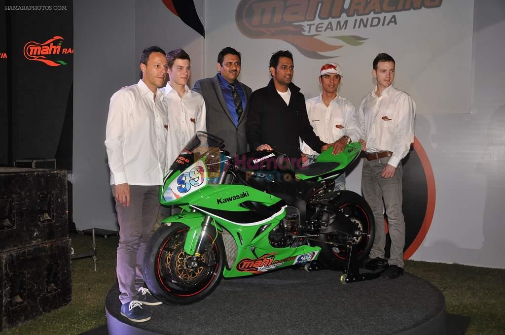 Mahendra Singh Dhoni at Mahi Racing launch in Taj Land's End, Mumbai on 7th Nov 2012