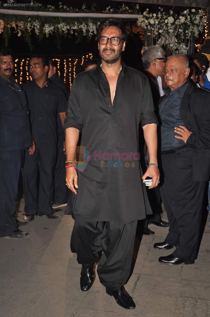 Ajay Devgan at the Wedding reception of Navin and Mahek Shetty in Mumbai on 11th Nov 2012