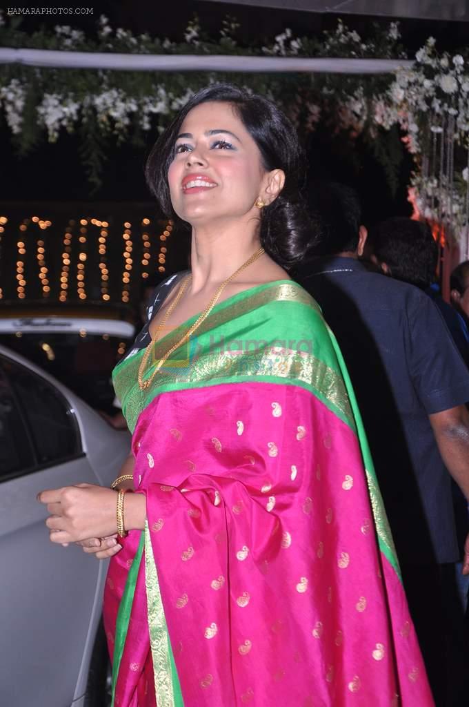 Sameera Reddy at the Wedding reception of Navin and Mahek Shetty in Mumbai on 11th Nov 2012