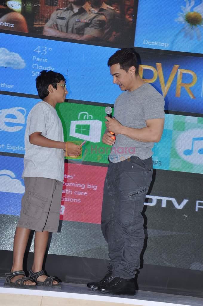 Aamir Khan at Windows 8 launch in Inorbit Mall, Mumbai on 11th Nov 2012