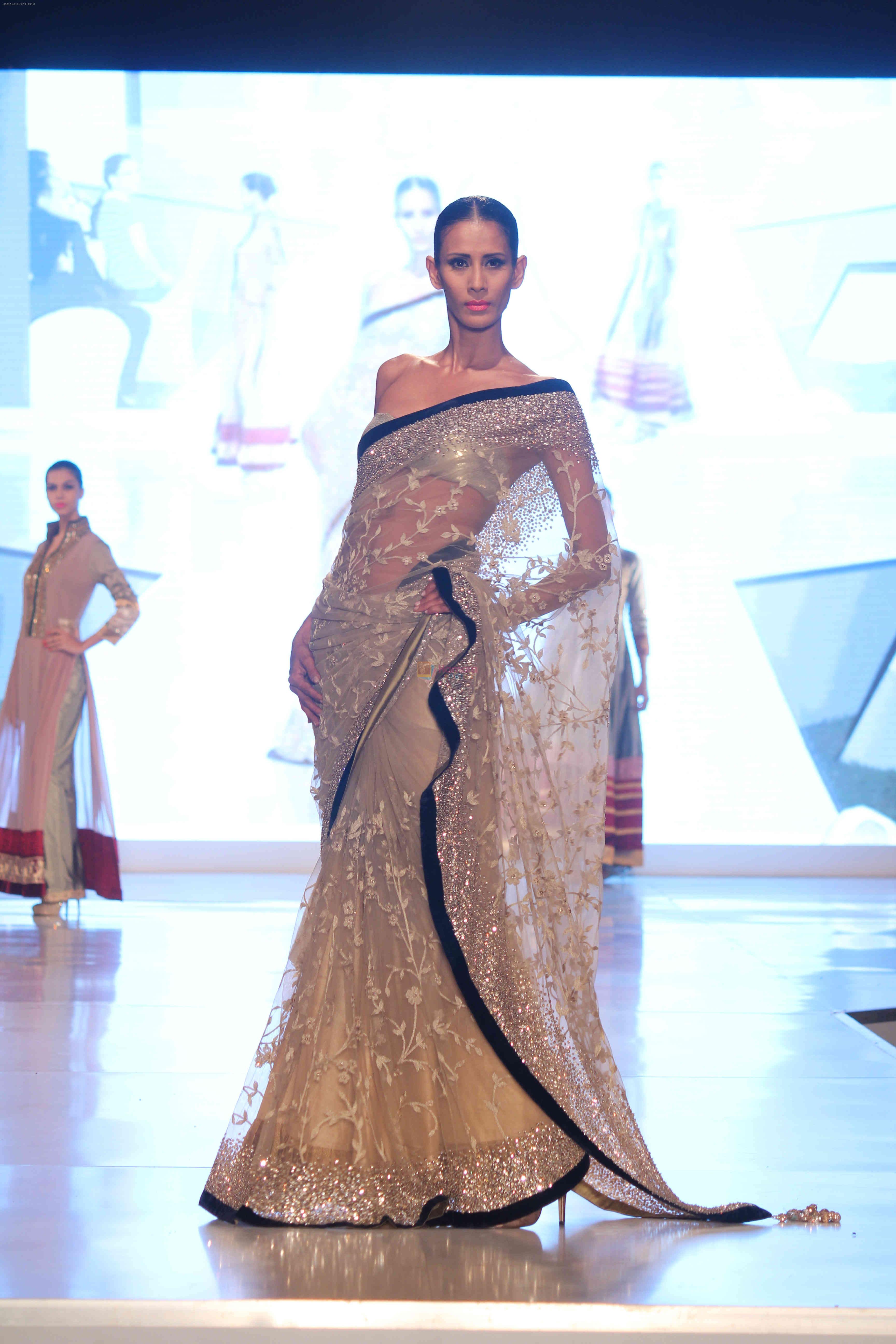 Model walk the ramp for Manish Malhotra's Fashion show for BMW 6 series Gran Coupe launch