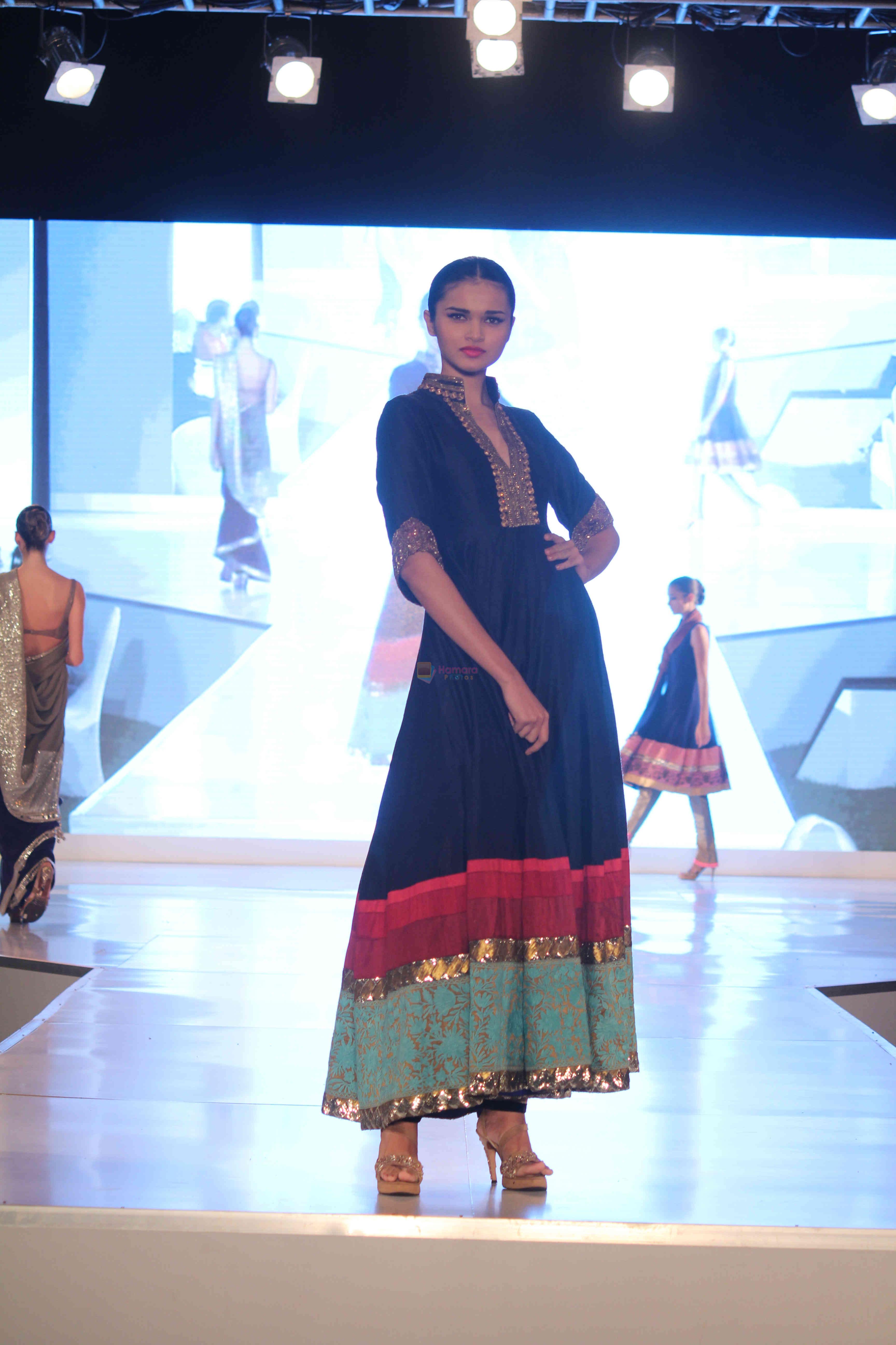 Model walk the ramp for Manish Malhotra's Fashion show for BMW 6 series Gran Coupe launch