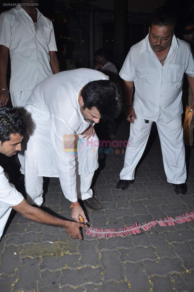Anil Kapoor celebrates Diwali in Mumbai on 13th Nov 2012