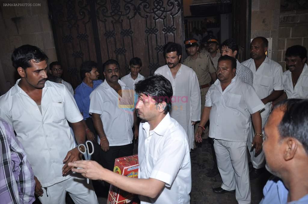 Anil Kapoor celebrates Diwali in Mumbai on 13th Nov 2012
