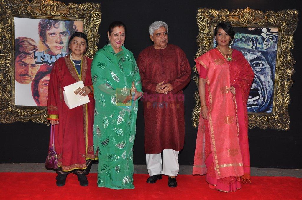 Javed Akhtar, Shabana Azmi, Poonam Sinha at the Premiere of Jab Tak Hai Jaan in Yashraj Studio, Mumbai on 16th Nov 2012