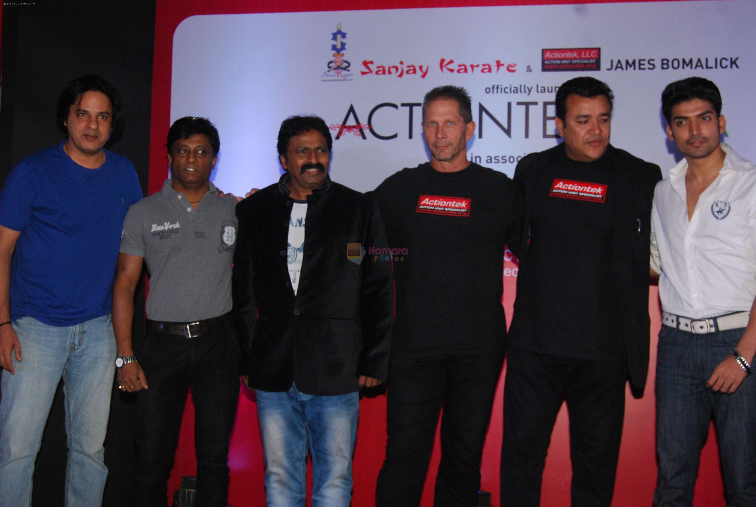 Rahul Roy, Anand Kumar, Chitah Yagnesh Shetty, James Bomalick, Sanjay Gokal & Gurmeet Choudhary at the launch of Hollywood Action Unit ACTIONTEK INDIA in Novatel, Juhu, Mumbai on 17th Nov 2012