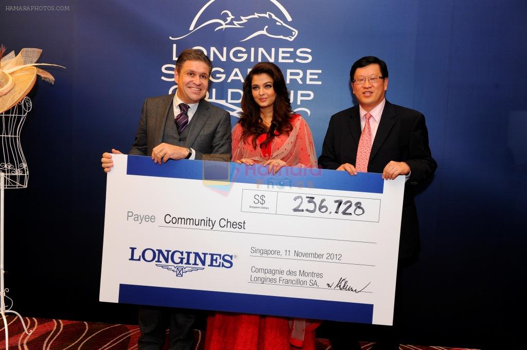 Aishwarya rai Bachchan at Longines Singapore Gold Cup 2012 on 11th Nov 2012