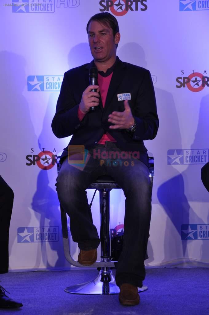 Shane Warne as ESPN presenter in Mumbai on 22nd Nov 2012