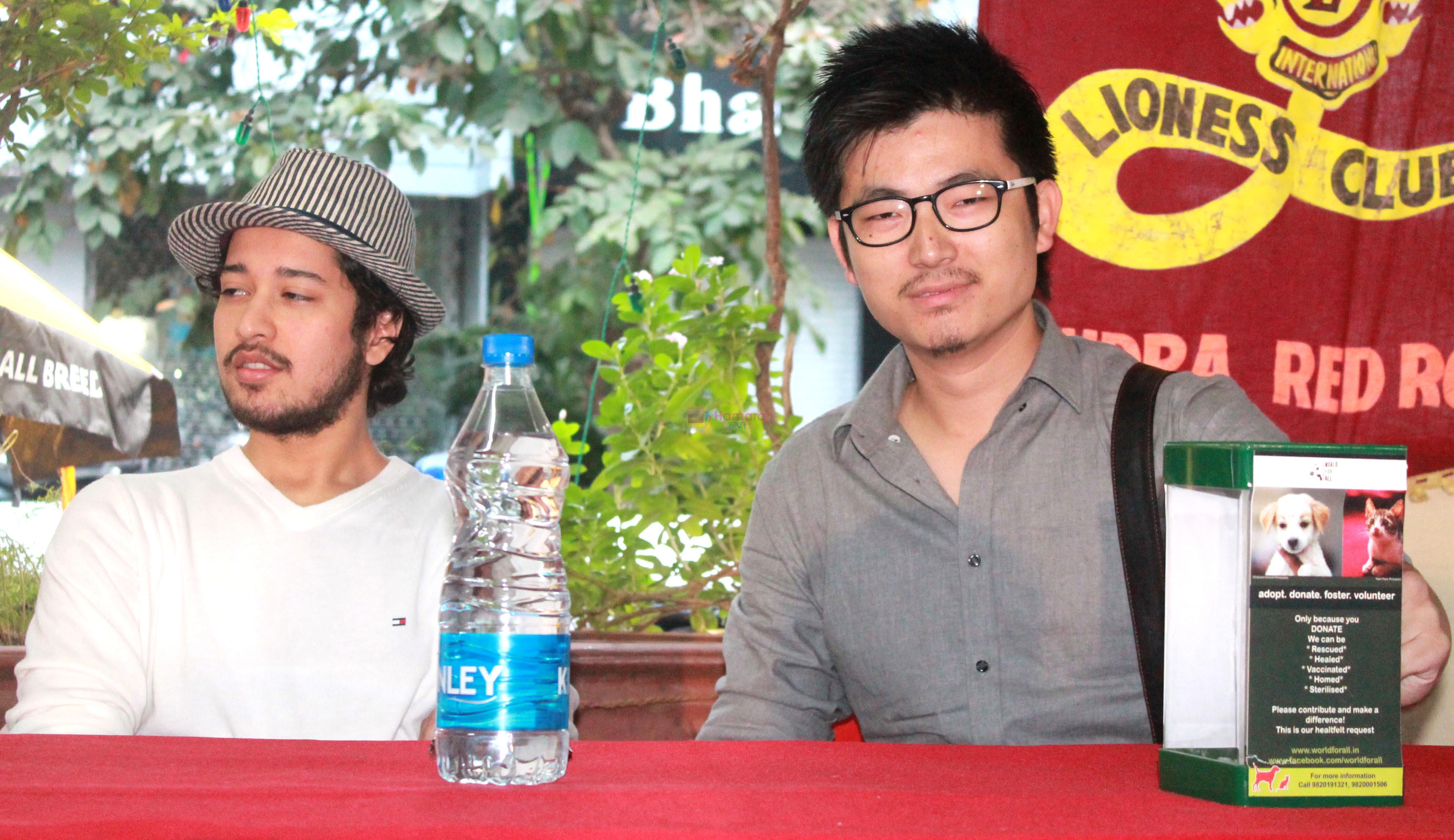 Rajat Barmecha,Actor Udaan and Meiyang Chang at Adoptathon 2012