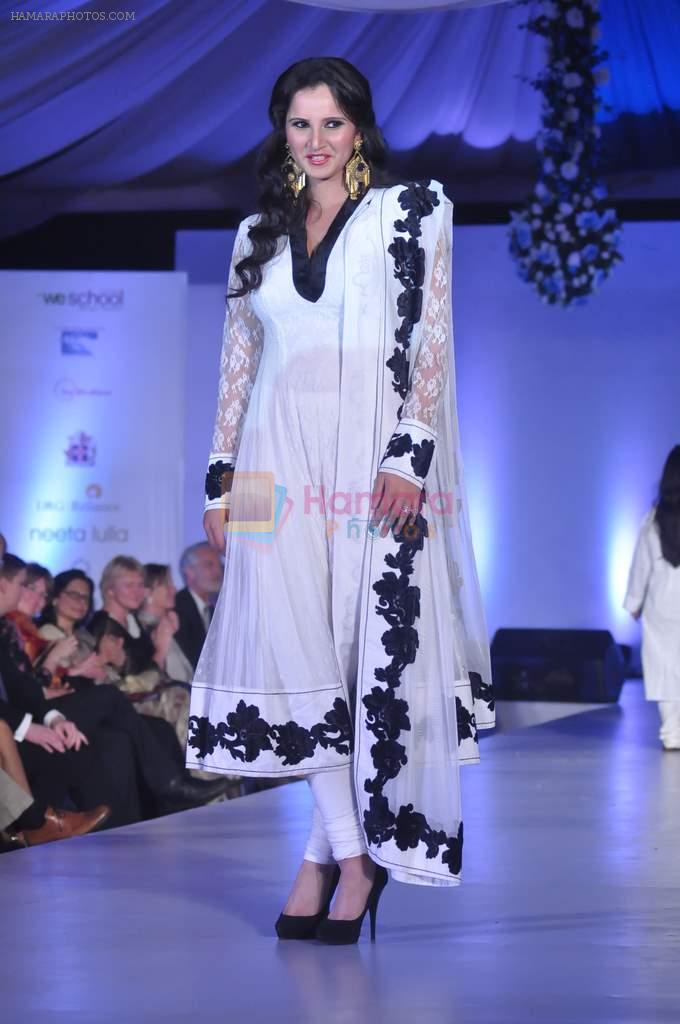 Sania Mirza at Global peac fashion show by Neeta Lulla at Welingkar Institute in Mumbai on 26th Nov 2012