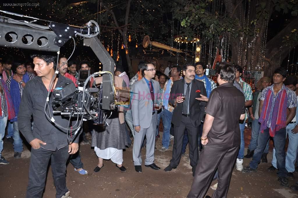 Anant Mahadevan, Ashutosh Rana, Ranjeet, Manoj Joshi  on the sets of film Soda in Kamlistan, Mumbai on 28th Nov 2012