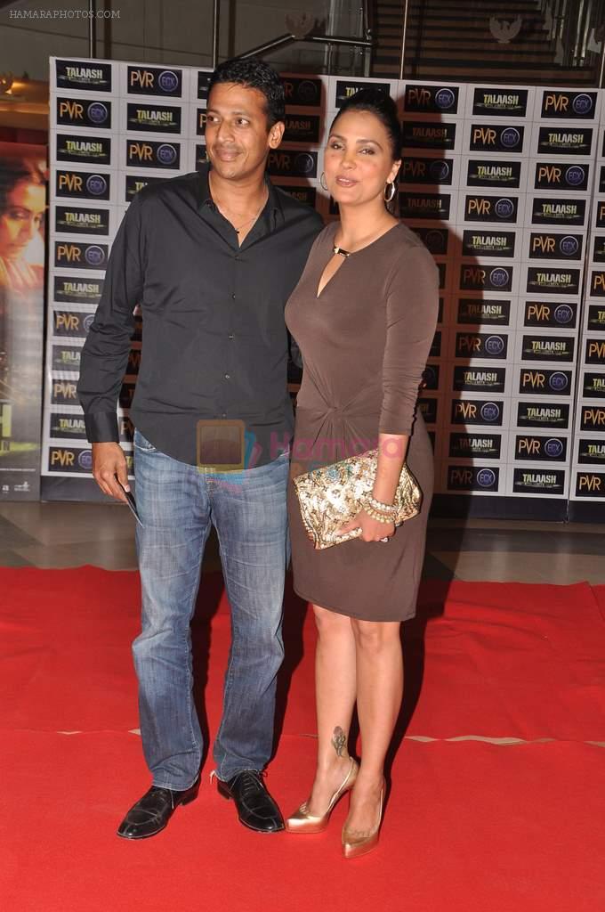 Lara Dutta, Mahesh Bhupathi at Talaash film premiere in PVR, Kurla on 29th Nov 2012