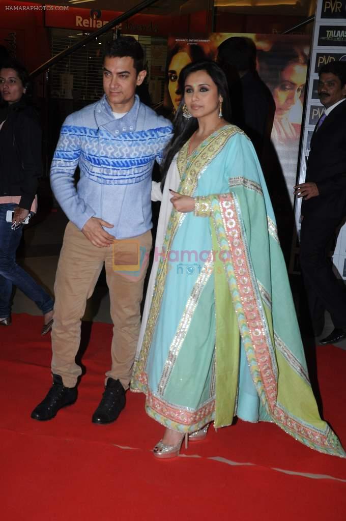 Aamir Khan, Rani Mukherjee at Talaash film premiere in PVR, Kurla on 29th Nov 2012