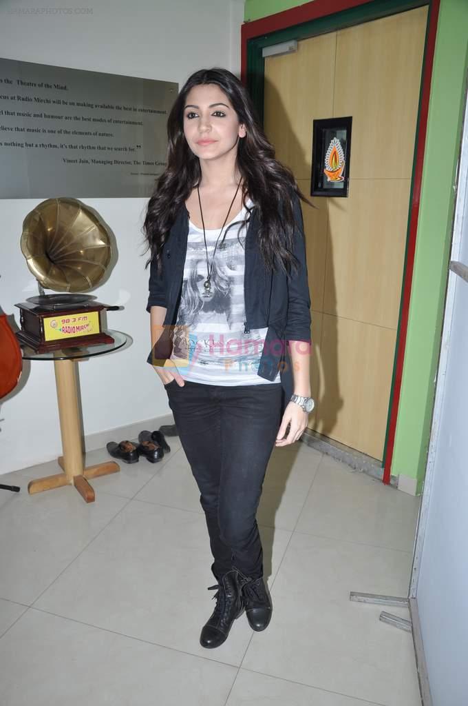 Anushka Sharma at Radio Mirchi in Mumbai on 4th Dec 2012
