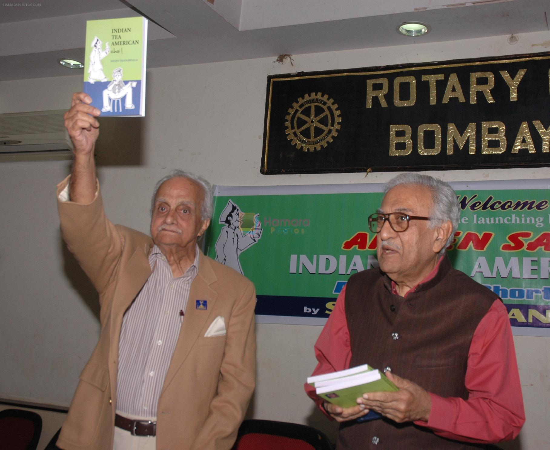 Ameen Sayani released Shafi Thanawala's book Indian Tea American Chai in Mumbai on 1st Dec 2012