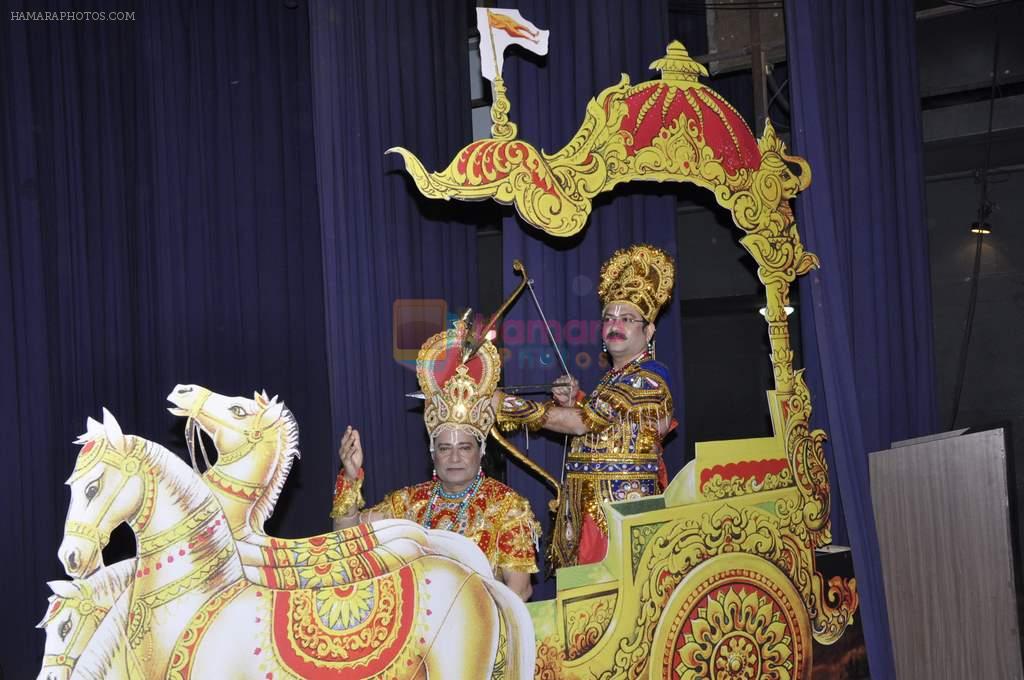 Anup Jalota dressed as Lord Krishna at Bhagwad Gita album launch in Isckon, Mumbai on 6th Dec 2012