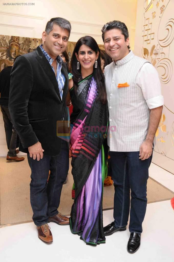 Sanjay Kapoor, Sujata & Jaideep Sippy at Masaba announced as Fashion Director of Satya Paul brand in Mumbai on 7th Dec 2012