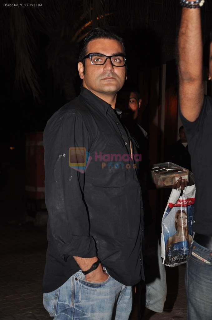 Arbaaz Khan at Farhan Akhtar's house for dinner in Mumbai on 9th Dec 2012