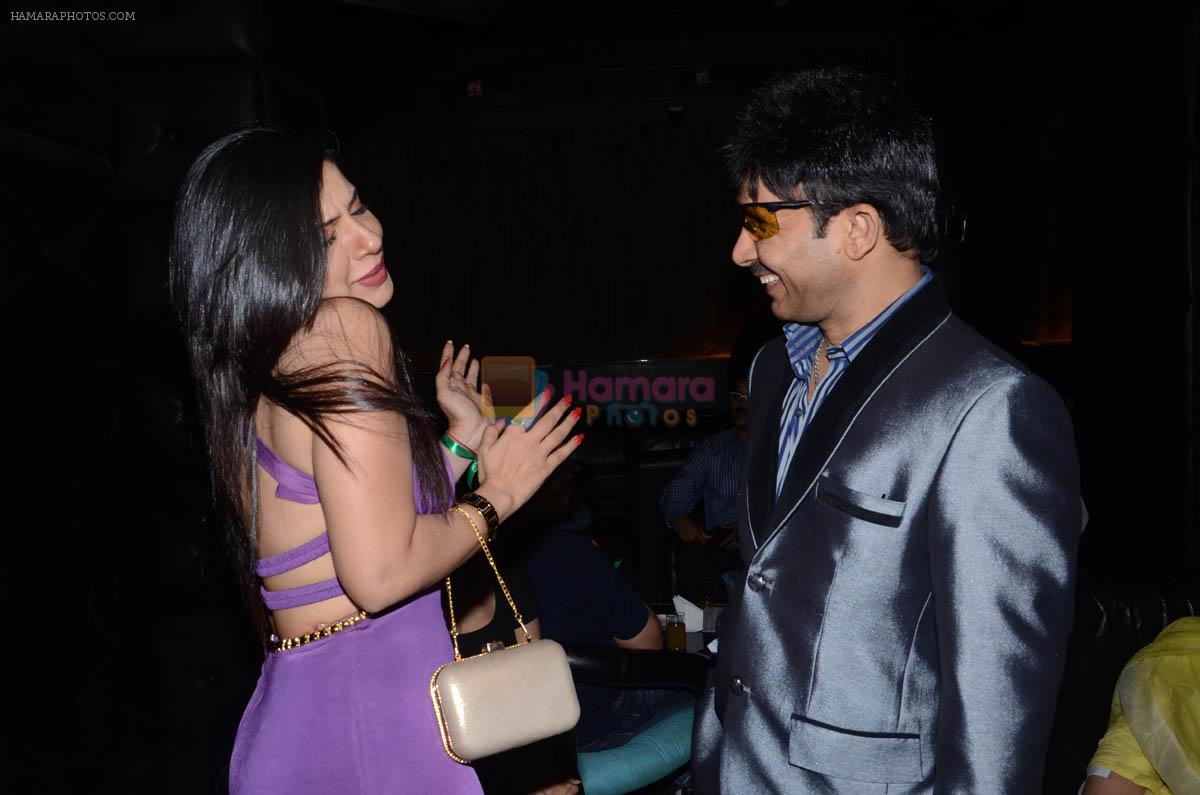 Sambhavna with KRK at Sambhavna Seth's birthday bash in Club Escape, Mumbai on 12th Dec 2012