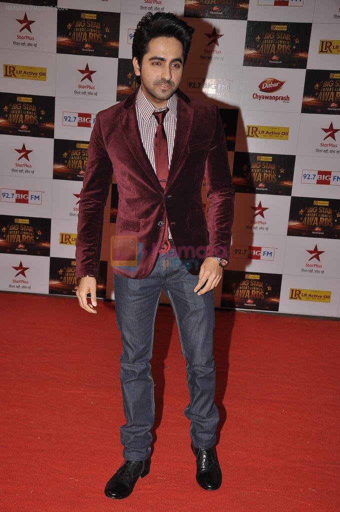 Ayushman Khurana at Big Star Awards red carpet in Mumbai on 16th Dec 2012