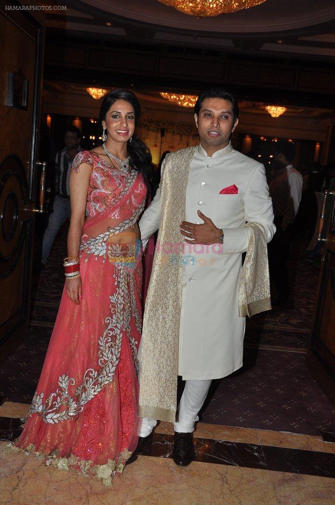 at Abhinav & Ashima Shukla wedding reception in Taj Land's End, Bandra, Mumbai on 16th Dec 2012