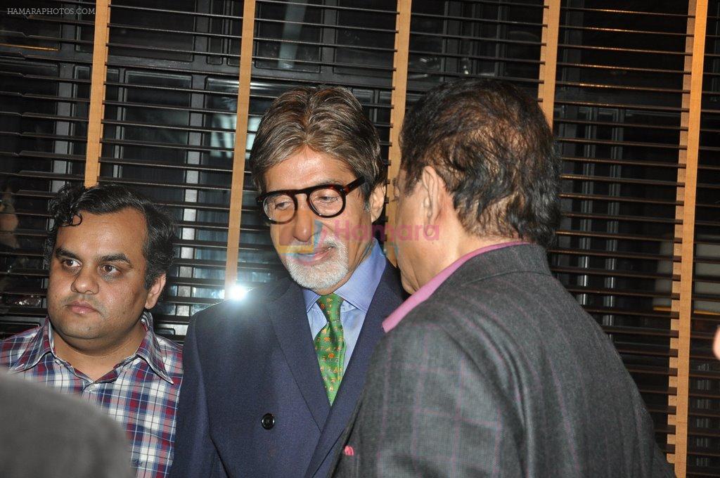 Amitabh at Shatrughan Sinha's dinner for doctors of Ambani hospital who helped him recover on 16th Dec 2012