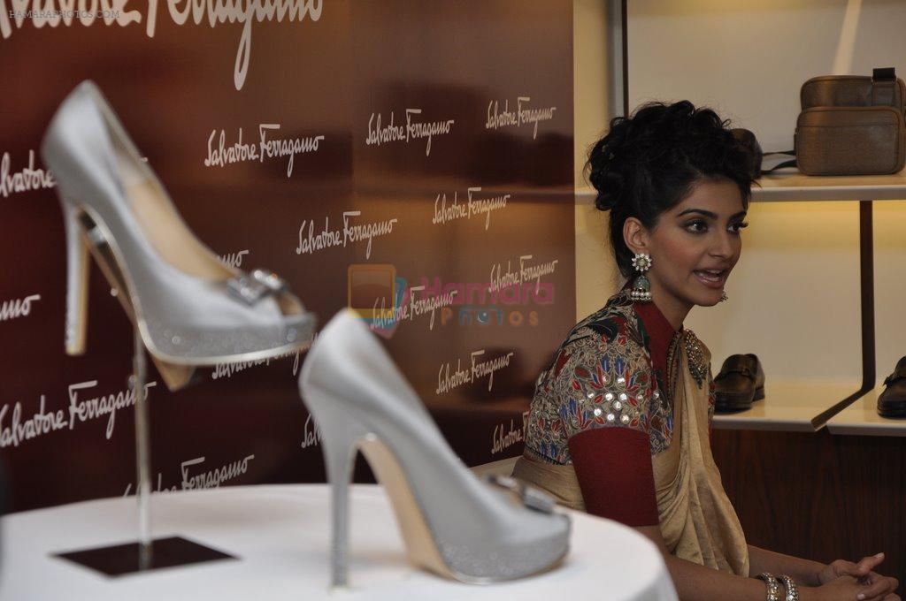 Sonam Kapoor at Salvatore Feragoma Shoe for a Star event in Trident, Mumbai on 19th Dec  2012