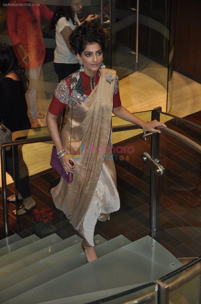 Sonam Kapoor at Salvatore Feragoma Shoe for a Star event in Trident, Mumbai on 19th Dec  2012