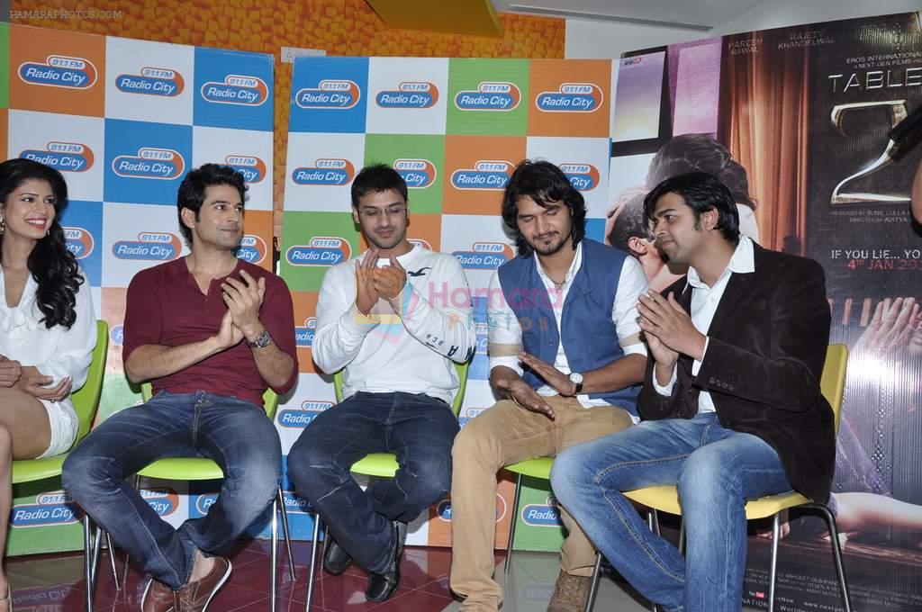 Tena Desae, Rajeev Khandelwal, Aditya Datt at the Audio release of Table No. 21 in Radio City 91.1 FM, Mumbai on 20th Dec 2012