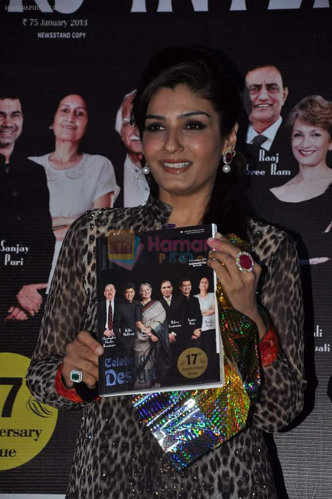 Raveena Tandon unveils Interiors magazine issue in Mumbai on 20th Dec 2012