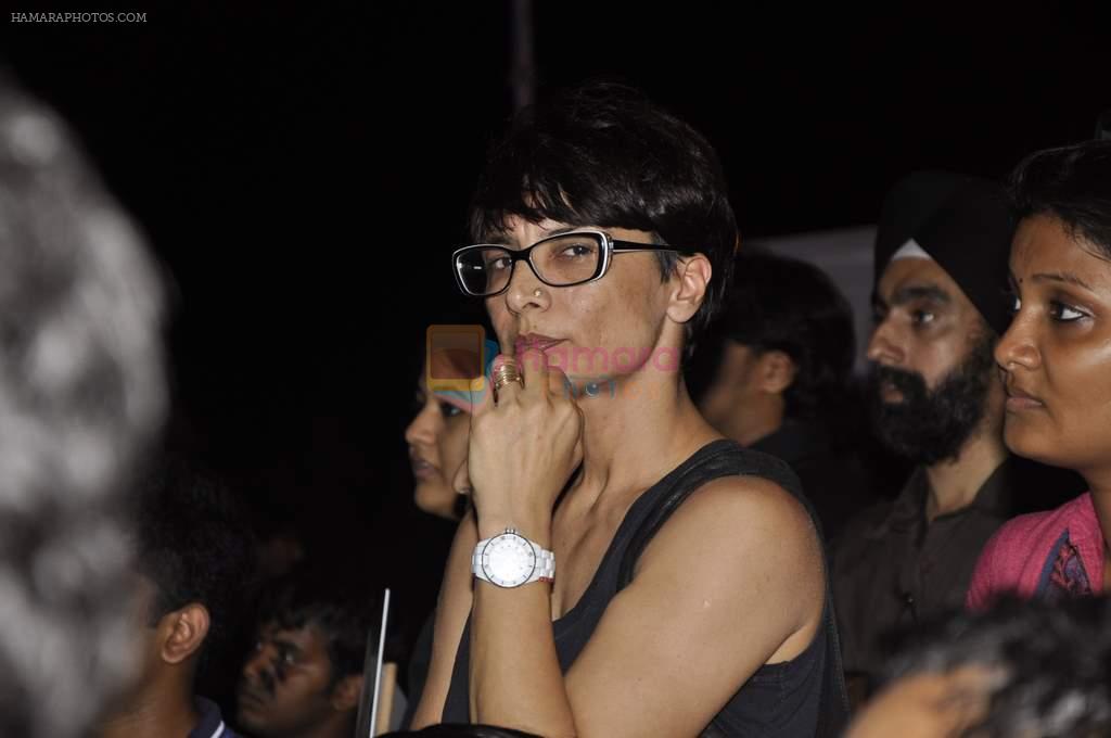 Adhuna Akhtar leads protest for Delhi rape incident in  Carter Road, Mumbai on 22nd Dec 2012