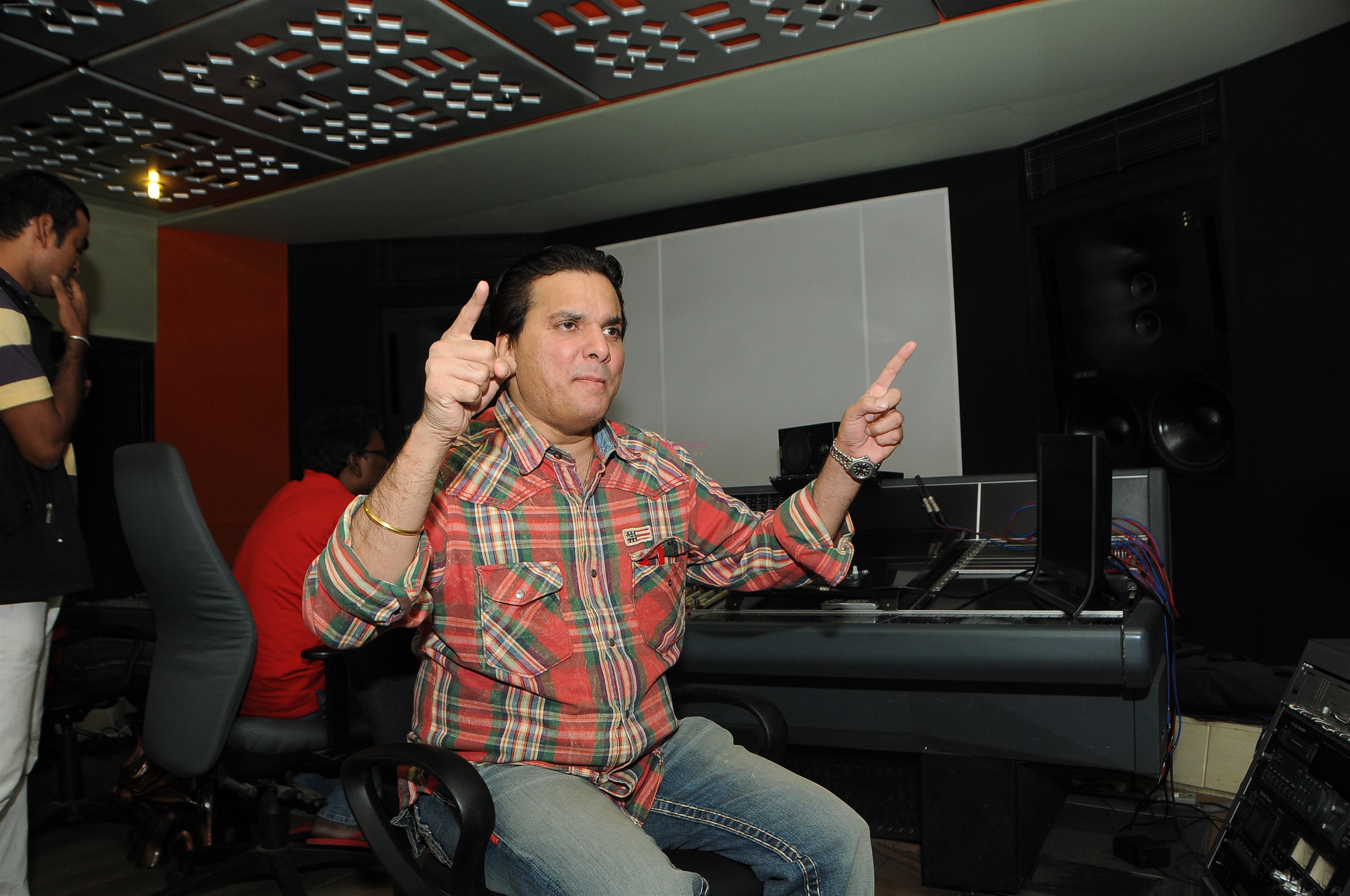 Lalit Pandit at the song recording of Sunil Agnihotri's film Balwinder Singh Famous Ho in Mumbai on 23rd Dec 2012