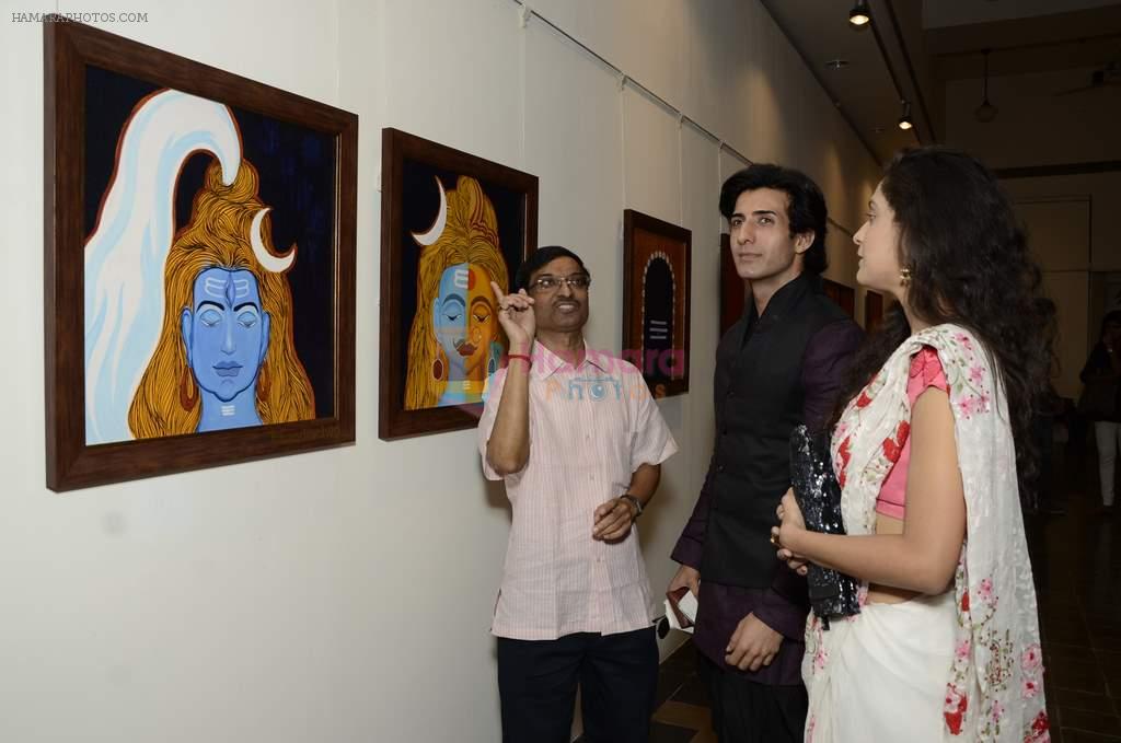 vicky batra, Surbhi Shukla at Bharat Tripathi's exhibition in Mumbai on 25th Dec 2012