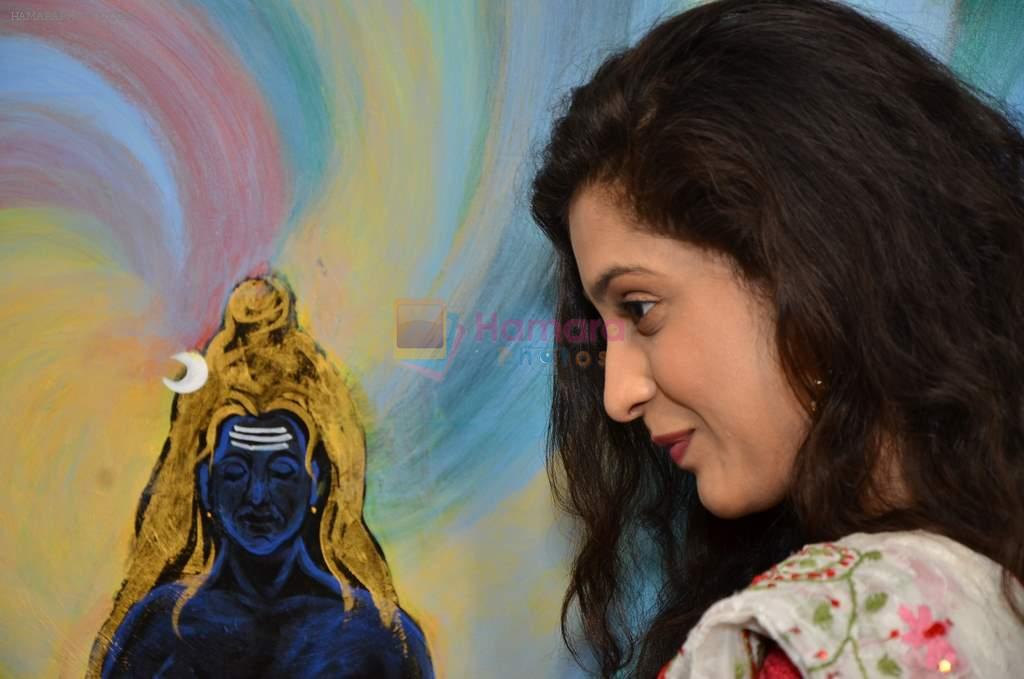 Surbhi Shukla at Bharat Tripathi's exhibition in Mumbai on 25th Dec 2012
