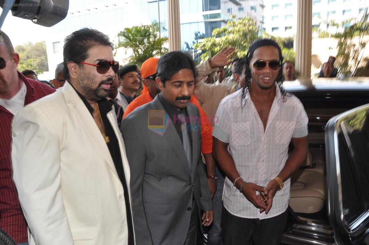 Ronaldinho unveils Balaji entertainment's R10 movie in Pune, Mumbai on 28th Dec 2012