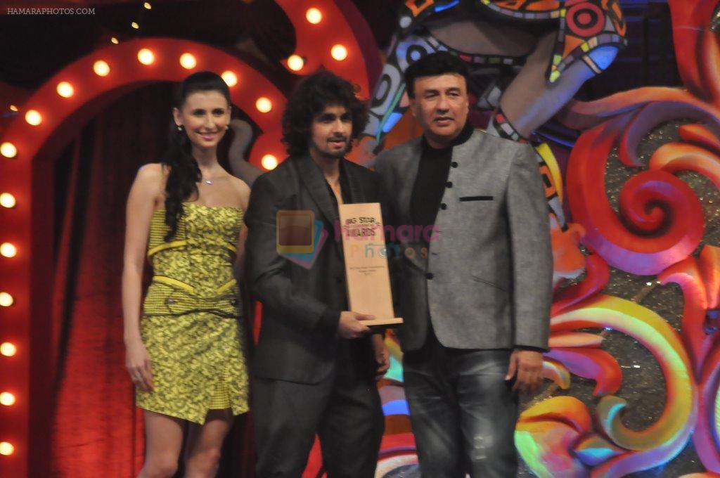 Sonu Nigam, Anu Malik, Claudia Ciesla at Big Star Awards on 16th Dec 2012