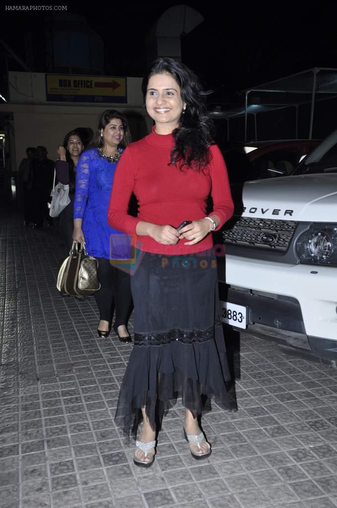 Amruta Subhash at Balak Palak premiere hosted by Reitesh Deshmukh in PVR, Mumbai on 2nd Jan 2013