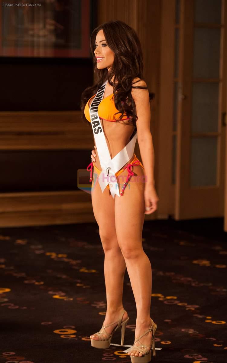 at Miss Universe swim wear round on 19th Dec 2012