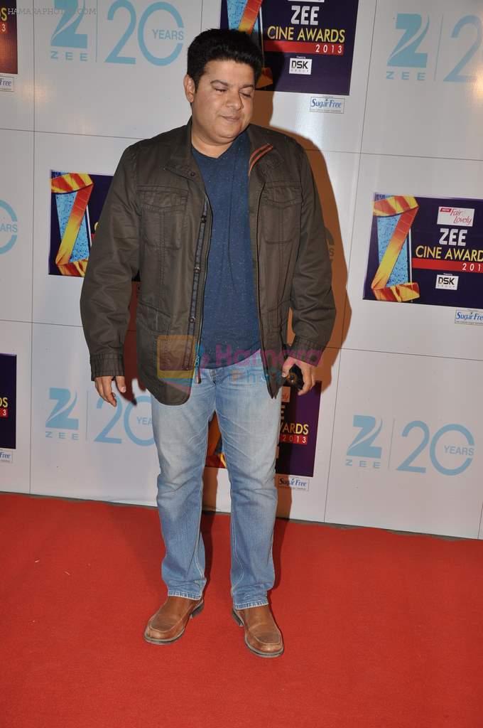 Sajid Khan at Zee Awards red carpet in Mumbai on 6th Jan 2013