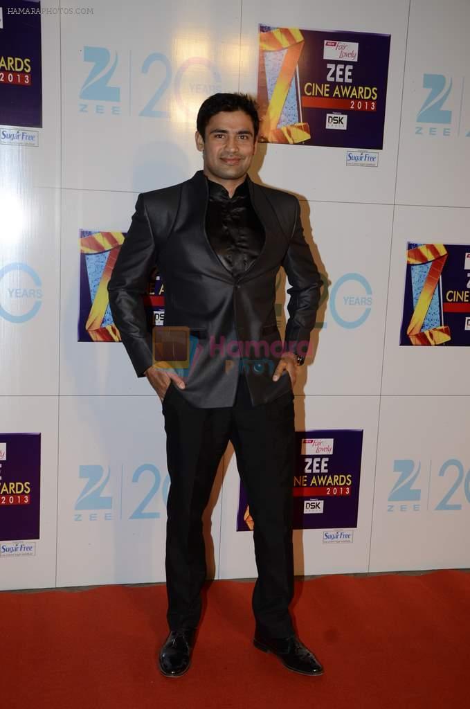 Sangram Singh at Zee Awards red carpet in Mumbai on 6th Jan 2013,1