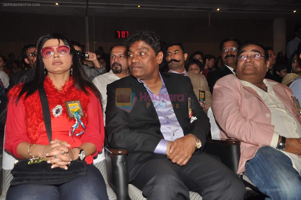Rakhi Sawant, Johnny Lever at ICFPA concert in Ravindra Natya Mandir, Mumbai on 7th Jan 2013
