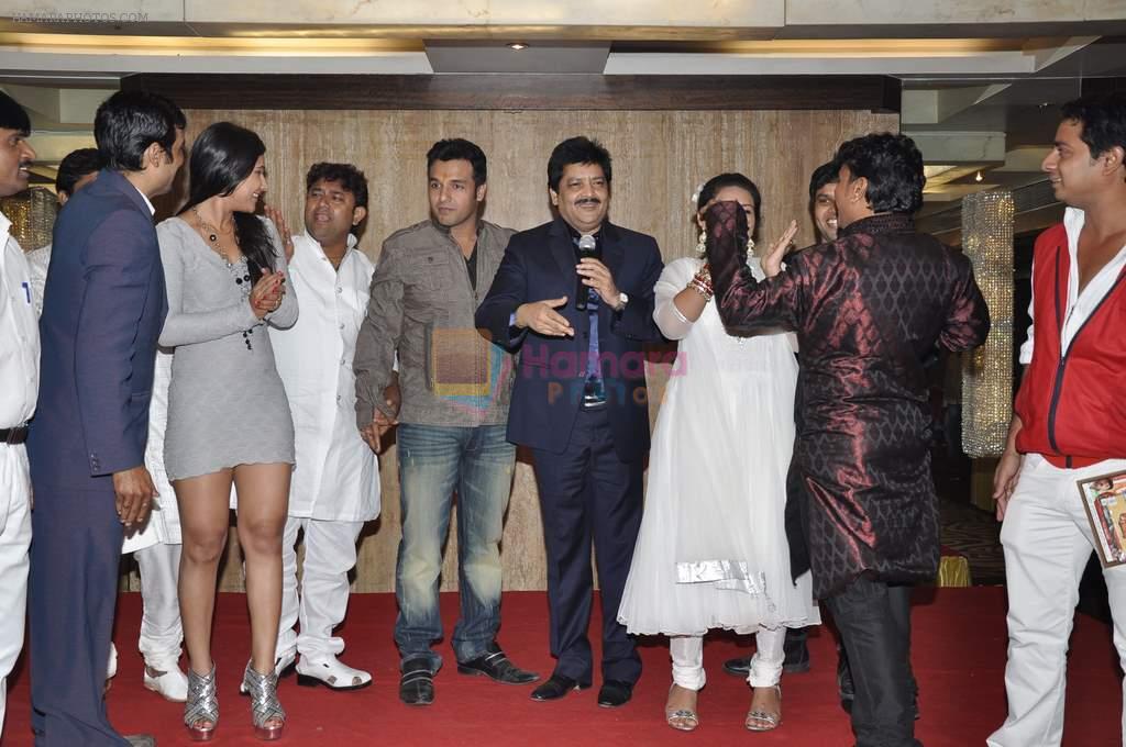 Udit Narayan at the music release of Nepali and Bhojpuri film Mangal Phera in Time N Again on 8th Jan 2013