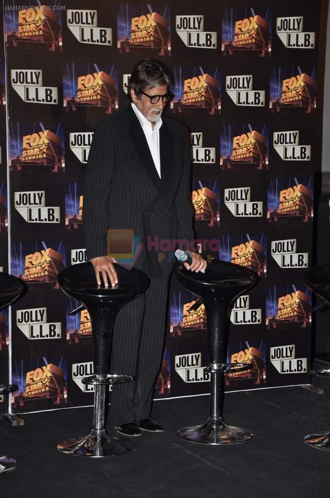 Amitabh bachchan at the launch of the trailor of Jolly LLB film in PVR, Mumbai on 8th Jan 2013