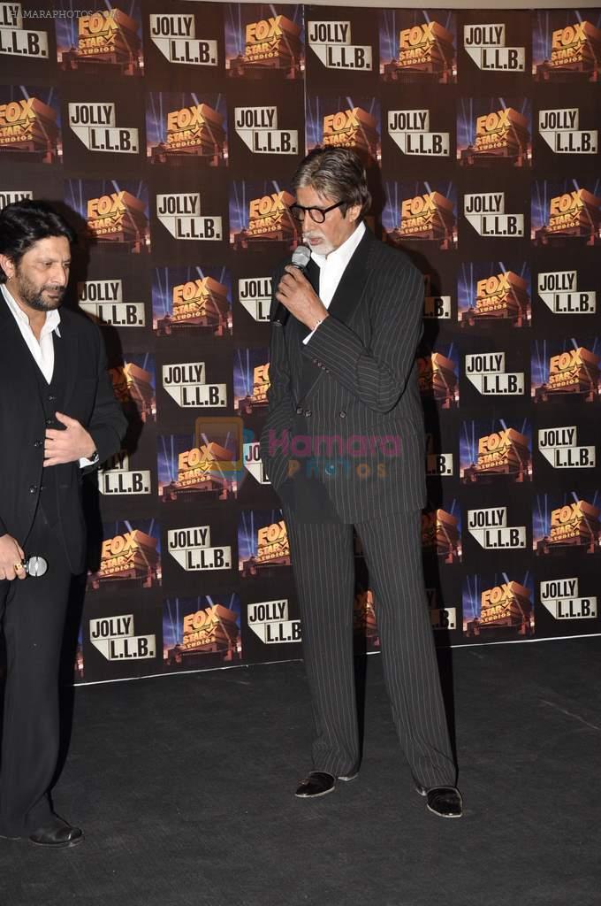 Amitabh bachchan at the launch of the trailor of Jolly LLB film in PVR, Mumbai on 8th Jan 2013