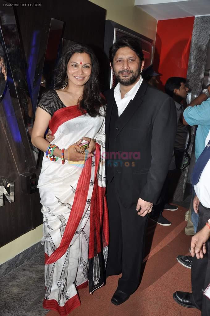 Arshad Warsi, Maria Goretti at the launch of the trailor of Jolly LLB film in PVR, Mumbai on 8th Jan 2013