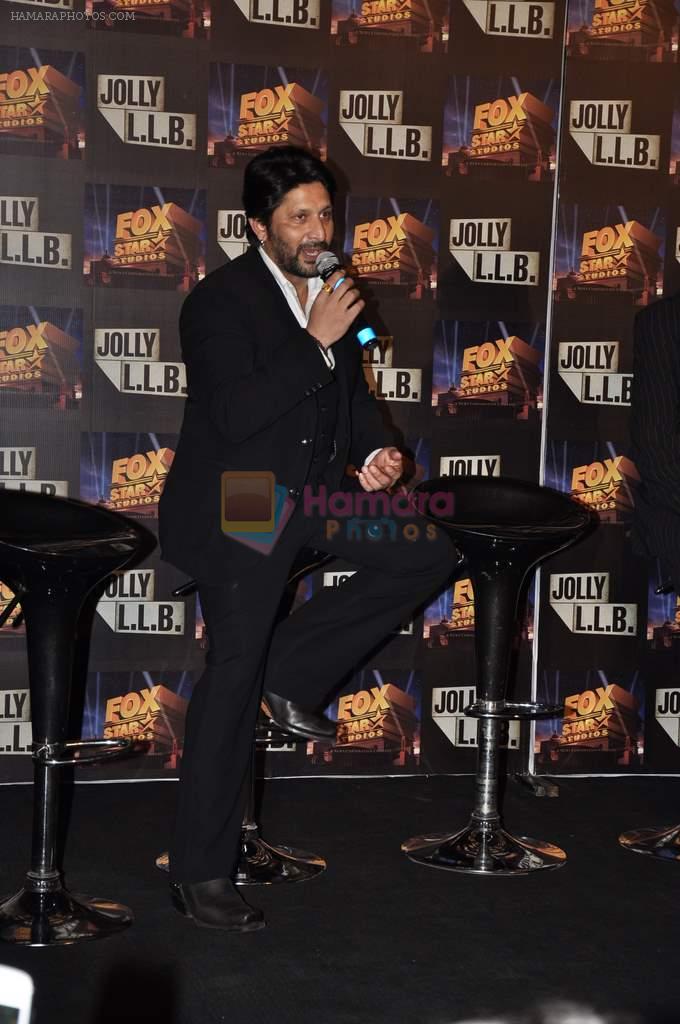 Arshad Warsi at the launch of the trailor of Jolly LLB film in PVR, Mumbai on 8th Jan 2013