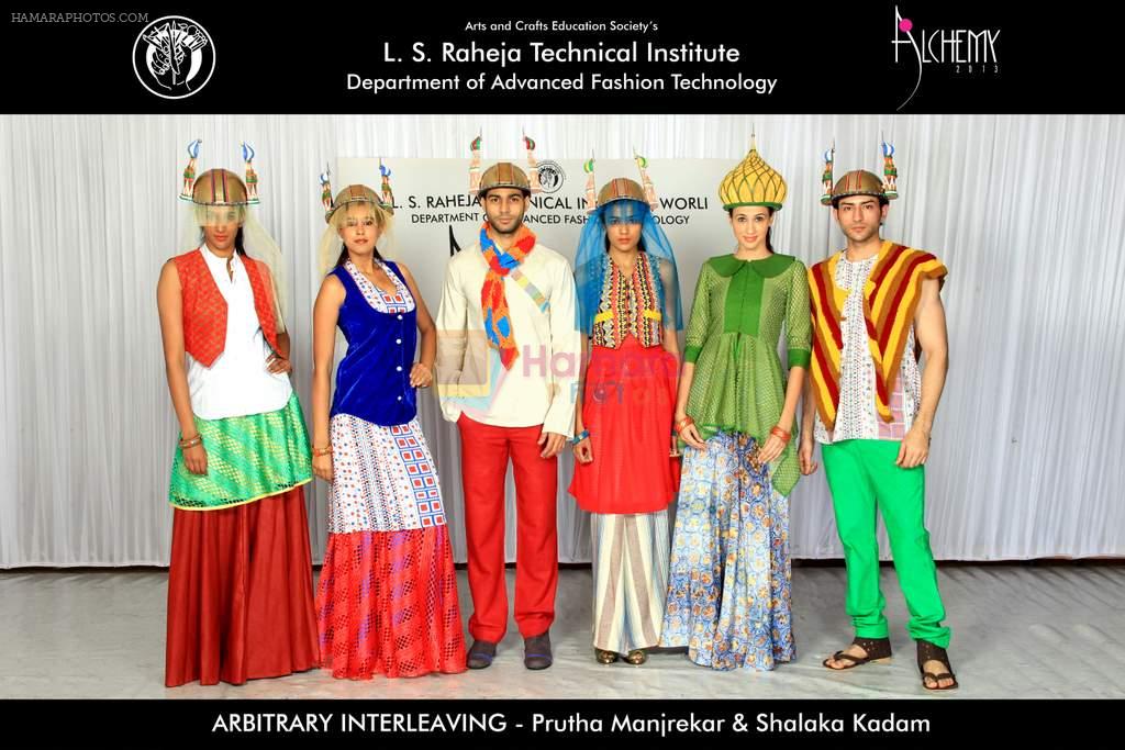 at LS Raheja Technical's Alchemy 2013 Fashion Show in Mumbai on 9th Jan 2013