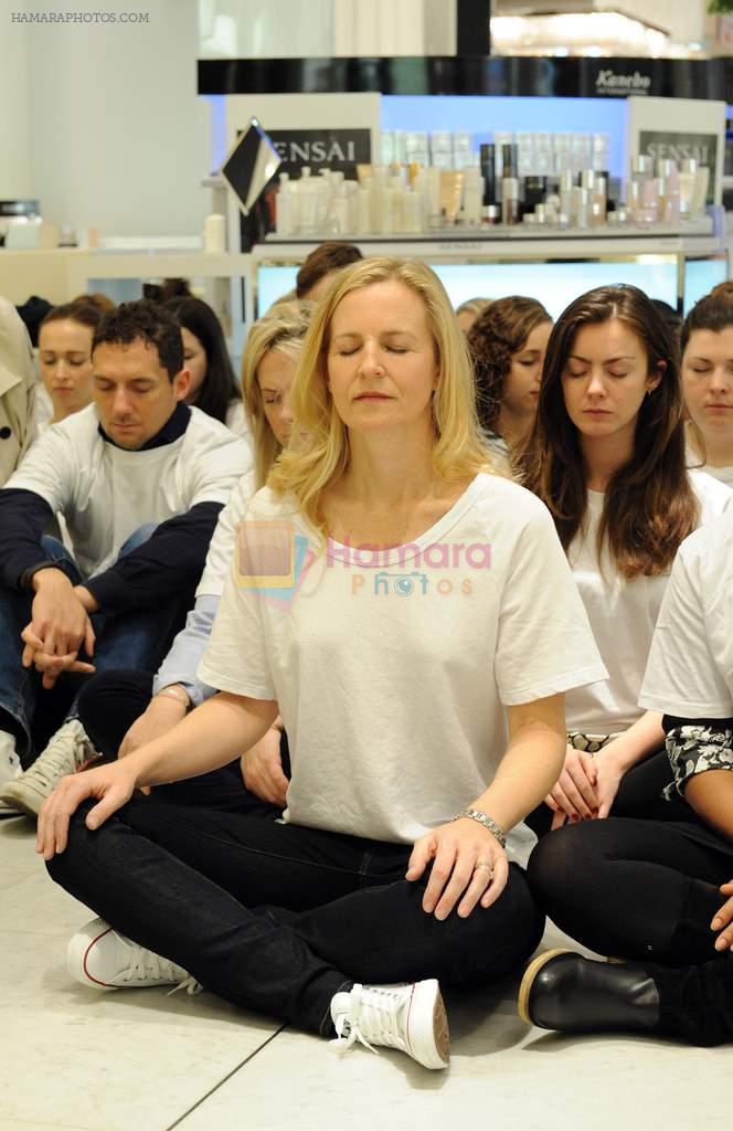 Selfridges turns to yoga on 11th Jan 2013