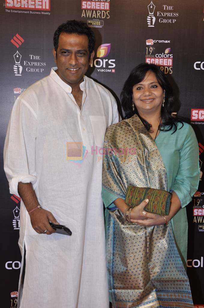 Anurag Basu at Screen Awards red carpet in Mumbai on 12th Jan 2013