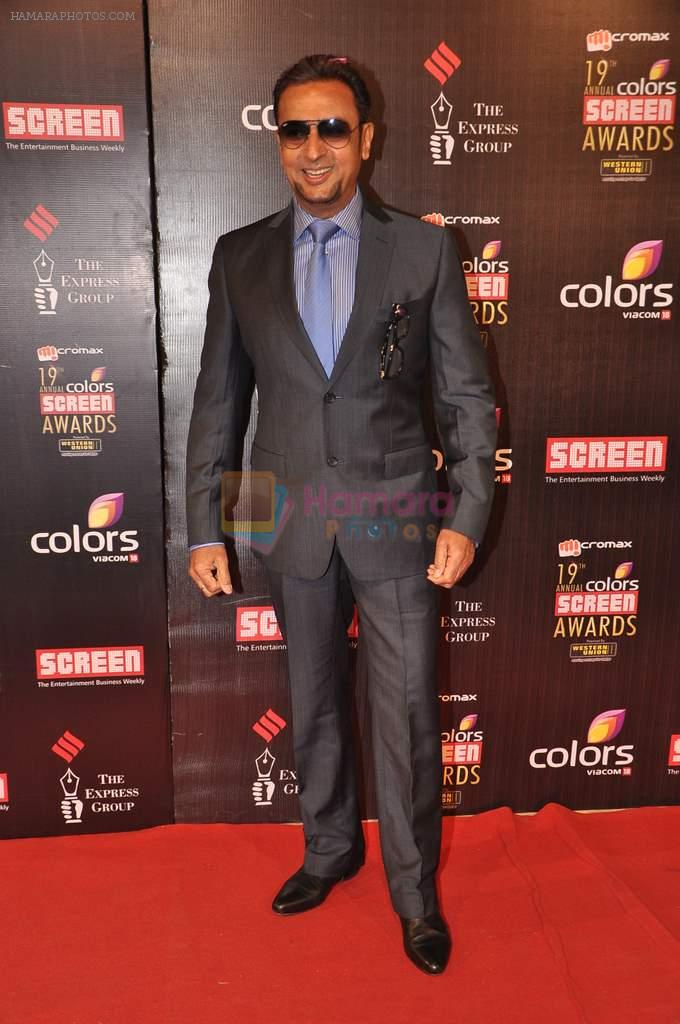 Gulshan Grover at Screen Awards red carpet in Mumbai on 12th Jan 2013